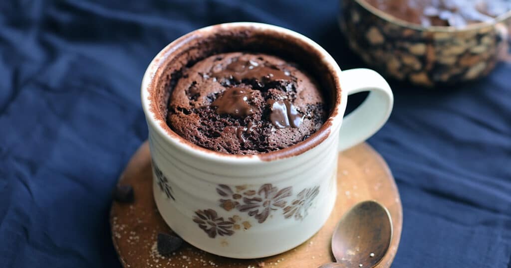 Microwave chocolate mug cake